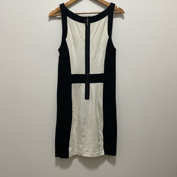 Kensie Sleeveless Black/white Color Block Midi Dress M. - Picture 2 of 4